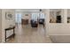 Living room with leather furniture and tile floors at 734 Holland Heights Ave, Las Vegas, NV 89123