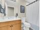 Clean bathroom with updated vanity and bathtub at 8255 One Las Vegas Blvd # 504, Las Vegas, NV 89123