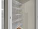 Walk-in pantry with ample shelving for food storage at 8255 One Las Vegas Blvd # 504, Las Vegas, NV 89123