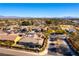 Aerial view of a neighborhood with houses and palm trees at 5024 Crown Cypress St, Las Vegas, NV 89149