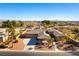 Aerial photo showing a house's exterior and landscaping at 5024 Crown Cypress St, Las Vegas, NV 89149