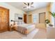 Bright bedroom with neutral decor and built-in shelving at 5024 Crown Cypress St, Las Vegas, NV 89149