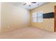 Bright bedroom with neutral walls and carpet flooring at 5024 Crown Cypress St, Las Vegas, NV 89149