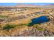 Aerial view of tranquil ponds and walking paths at 5123 Mascaro Dr, Las Vegas, NV 89122