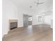 Bright living room with fireplace and sliding glass doors at 5125 Coral Beach St, North Las Vegas, NV 89031