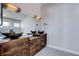 Elegant bathroom with double sinks, large mirror, and modern fixtures at 8214 Mt Brodie Cir, Las Vegas, NV 89145