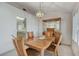 Bright dining room with wood table and chairs, and built-in hutch at 9452 Gold Mountain Dr, Las Vegas, NV 89134