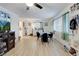 Bright dining area with a table and four black chairs at 1336 Darmak Dr, Las Vegas, NV 89102