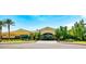 Inviting community center with palm trees and landscaping at 3455 Halter Dr, Las Vegas, NV 89122