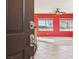 Open entryway with red walls and tile flooring at 3455 Halter Dr, Las Vegas, NV 89122
