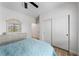 Bedroom with a double closet and lots of storage space, showcasing natural light at 3709 Citrus Heights Ave, North Las Vegas, NV 89081