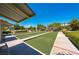 Well-maintained bocce ball court with covered seating areas for players and spectators at 3709 Citrus Heights Ave, North Las Vegas, NV 89081
