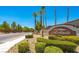 The community entrance features lush landscaping and an attractive monument sign at 3709 Citrus Heights Ave, North Las Vegas, NV 89081