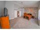 Spacious Primary bedroom with a large bed, ample closet space, and a wall-mounted TV at 1849 Indian Bend Dr, Henderson, NV 89074