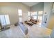 Open living area with high ceilings and marble floors at 1849 Indian Bend Dr, Henderson, NV 89074