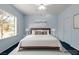 Main bedroom with plush carpet and a ceiling fan at 2185 Indigo Creek Ave, Henderson, NV 89012