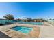 Relaxing pool and spa area with ample lounge chairs at 2185 Indigo Creek Ave, Henderson, NV 89012