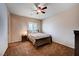 Bright bedroom with ceiling fan, and a comfortable bed at 2452 Blair Castle St, Henderson, NV 89044