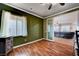 Home office with wood flooring and French doors at 2452 Blair Castle St, Henderson, NV 89044