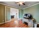 Home office with built-in desk and large window at 2452 Blair Castle St, Henderson, NV 89044
