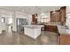 Modern kitchen features stainless steel appliances and an island at 6360 Stag Hollow Ct, Las Vegas, NV 89139