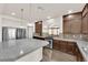 Modern kitchen with stainless steel appliances and an island at 6360 Stag Hollow Ct, Las Vegas, NV 89139