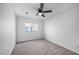 Bright bedroom with ceiling fan and window at 9809 La Vid Ct, Las Vegas, NV 89117