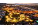 Night view of park and community; aerial perspective at 10325 Jade Point Dr, Las Vegas, NV 89135