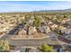 Wide aerial view showing home and surrounding community at 7044 Morales Cir, Las Vegas, NV 89119