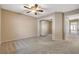 Neutral bedroom with carpet, closet and ceiling fan at 8805 Litchfield Ave, Las Vegas, NV 89134