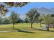 Scenic golf course view with mountain backdrop at 8805 Litchfield Ave, Las Vegas, NV 89134