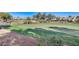 Putting green with shadows and distant homes at 8805 Litchfield Ave, Las Vegas, NV 89134