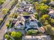 Aerial view showcasing a grand estate, pool, and ample grounds at 10308 Rocky Mesa Ct, Las Vegas, NV 89144