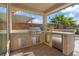 Outdoor kitchen with stainless steel appliances at 1221 Olivia Pkwy, Henderson, NV 89011