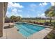 Inviting pool and spa with fire pit; golf course view at 1221 Olivia Pkwy, Henderson, NV 89011