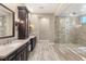 Elegant bathroom with soaking tub and walk-in shower at 12456 Edinburgh Cask Ave, Las Vegas, NV 89138