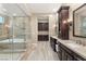 Luxurious bathroom with double vanity and large shower at 12456 Edinburgh Cask Ave, Las Vegas, NV 89138