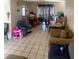 Living room with tiled floors and casual furniture at 1924 Hart Ave, North Las Vegas, NV 89032