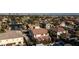 Aerial view of house and surrounding neighborhood at 3115 Azure Bay St, Las Vegas, NV 89117