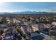 Aerial view showcasing the home and mountain views at 3115 Azure Bay St, Las Vegas, NV 89117