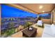 Covered balcony with seating area and city views at 3267 Royal Fortune Dr, Las Vegas, NV 89141