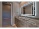 Spa-like bathroom with a double vanity and modern fixtures at 37 Reflection Shores Ln, Henderson, NV 89011