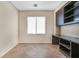 Home office with built-in desk and shelving at 3817 Bella Legato Ave, North Las Vegas, NV 89081