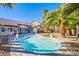 Resort-style pool with patio and lounge chairs at 5378 Pendini Point Ct, Las Vegas, NV 89141