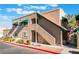 Two-story building exterior, showing stairs and landscaping at 6750 Del Rey Ave # 122, Las Vegas, NV 89146