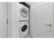 Stackable washer and dryer in convenient laundry room at 7544 Nicklin St, Las Vegas, NV 89143