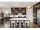 Modern kitchen with white quartz countertops and stainless steel appliances at 7563 Saguaro Cactus Ave, Las Vegas, NV 89178