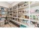 Well-organized pantry with ample shelving for storage at 8990 Rolling Pietra St, Las Vegas, NV 89166