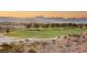 Scenic golf course view at sunset at 9121 Las Manaitas Ave # 401, Las Vegas, NV 89144