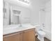 Clean bathroom with a single vanity and bathtub at 9272 Cantana St, Las Vegas, NV 89123